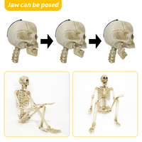 Accessoires d'Halloween Décorations Effrayantes En Plastique Grand 165Cm Squelette d'Halloween Taille Réelle pour Maison Hantée