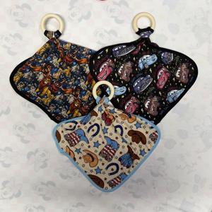 RTS Sevimli Rahat Bebek Battaniyesi Yumuşak Bambu Battaniye Düğme Kapamalı Baskılı Desen - Product Image 3