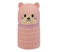 Joli chat chien pochette à crayons fermeture éclair étui à crayons en Silicone réduire la pression sac d'école