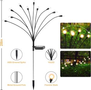 Outdoor Waterproof LED Firefly Garden Lights Graduation Valentine's Day Christmas Themes-<b>Battery</b> <b>Operated</b> Eco-friendly - Product Image 5