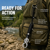 Pince à poisson professionnelle en acier inoxydable 304 avec balance intégrée, 9,5 pouces, robuste, capacité 15 kg/33 lb, déclencheur à ressort