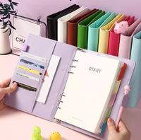 Classeur en matériau PU avec logo personnalisé Classeur à main Livre de comptes Mini Taille Facile à transporter