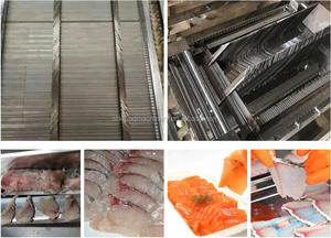 เครื่องหั่นปลาแซลมอนอัตโนมัติ/เครื่องหั่นเนื้อปลาสด/เครื่องตัดปลาเป็นแผ่น - Product Image 4