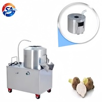 2200W Automatische 450-650kg/u capaciteit 304 roestvrijstalen was- en schilmachine voor uien, aardappelen en gember