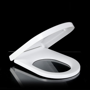 Siège de toilette classique en U, style européen, couvercle <span class=keywords><strong>WC</strong></span> blanc en Duroplast avec mécanisme de fermeture douce pour appartements - Product Image 3