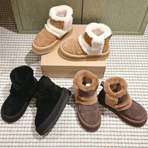 2026 Uggs Autumn and Winter Collection Integrated Plush Fur <b>Snow</b> <b>Boots</b> with Thick Sole Comfortable and Warm Wholesale - Product Image 5