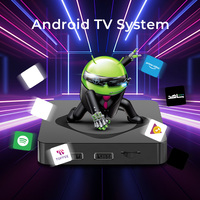 Boîtier TV Android 14 certifié Google, Amlogic S905X4-K, OEM d'usine