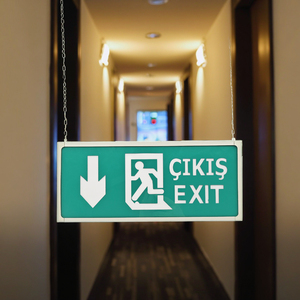 Tùy chỉnh khẩn cấp lửa sơ tán tường cửa dấu hiệu dễ dàng để gắn kết dẫn lối ra ánh sáng - Product Image 2