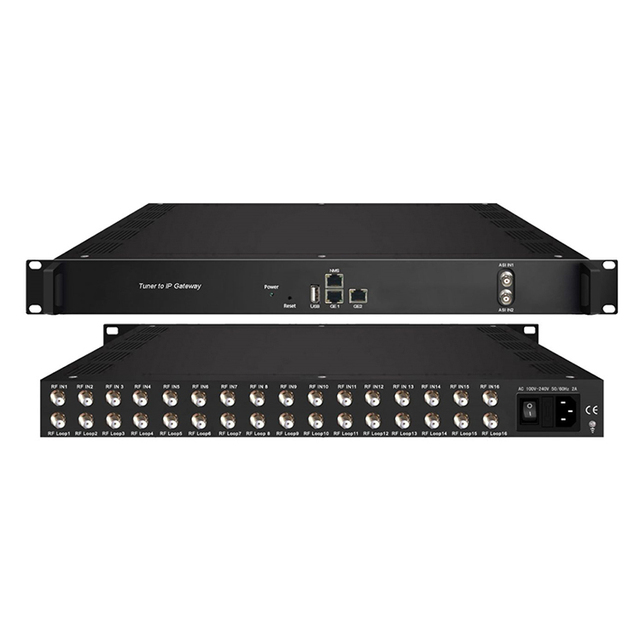 24 Tuner Iptv Gateway Dvb-s2 Satellite To Ip Gateway Catv To Iptv Converter