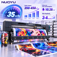 Printer Eco Solvent Format Besar Original Hoson Board 10ft Twin XP600 Heads Wallpaper Art Canvas Photo Poster Roll to Roll