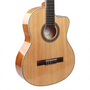 <span class=keywords><strong>Guitarra</strong></span> Clásica Eléctrica Cutaway de 39 Pulgadas con Tapa de Abeto y Fondo de Tilo, Kit de <span class=keywords><strong>Guitarra</strong></span> con Cuerdas de Nylon <span class=keywords><strong>para</strong></span> <span class=keywords><strong>Principiantes</strong></span> - Product Image 2