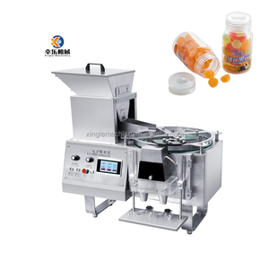 Máquina Contadora de Tabletas Semiautomática de Acero Inoxidable, Pequeña, de Sobremesa, para Envasado de Caramelos Duros y Blandos en Cápsulas, con Vibración - Product Image 1