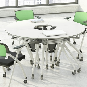 Tables pliantes combinées pour étudiants et bureaux, vente en gros directe d'usine, tables de formation - Product Image 4