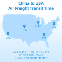 Expédition rapide par fret aérien DDP CIF vers les États-Unis, taxes incluses, service de logistique express aérien, agent de transport aérien