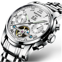 Reloj de Cuarzo KINYUED 9014 para Hombre, Estilo Moderno, Superior, Listo para Usar, Personalizable, Impermeable, Promocional, con Correa de Acero Inoxidable