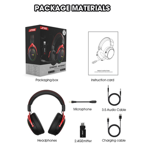 <span class=keywords><strong>Casque</strong></span> de jeu sans fil JINMS V9 <span class=keywords><strong>PRO</strong></span> Tri-mode, son surround 7.1, <span class=keywords><strong>casque</strong></span> <span class=keywords><strong>gamer</strong></span> RGB, batterie 150H, haut-parleur 40mm pour PCPS5 OEM/ODM - Product Image 6