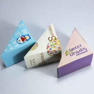 Barquette triangulaire épaisse de qualité alimentaire, recyclable, pour chewing-gum, sushi, gâteau, avec couvercle à fenêtre, impression personnalisée, emballage de gâteau 0,5 mm - Product Image 6