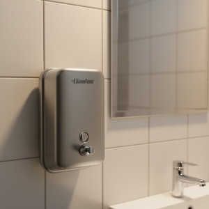 Distributeur de savon liquide mural en acier Dianhydro 0,5 L pour salle de bain - Product Image 3