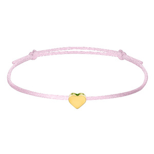 Pulseira de Cordão Minimalista Ajustável Resoul, Feita à Mão, com Pingente de Coração, Cruz e Estrela Banhado a Ouro, Joia da Moda, Presente Diário - Product Image 4