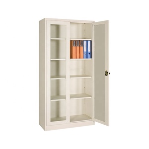 Estantería <span class=keywords><strong>de</strong></span> Lujo <span class=keywords><strong>para</strong></span> Libros con Puerta <span class=keywords><strong>de</strong></span> Vidrio - Librería Moderna <span class=keywords><strong>de</strong></span> <span class=keywords><strong>Metal</strong></span> <span class=keywords><strong>para</strong></span> <span class=keywords><strong>Oficina</strong></span> en Casa o Estudio - Product Image 4