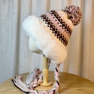 HHWTH 0011 C Handmade <strong>Peruvian</strong> <strong>Alpaca</strong> Chullo Knitted Earflap Beanie for Adults for Sports in Winter - Product Image 2