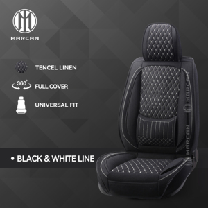 Protections de siège respirantes en Tencel par Marcan, coussin matelassé en lin quatre saisons pour Mercedes-Benz - Product Image 2