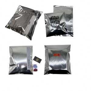 Bolsas de Embalaje de Polietileno con Logotipo Personalizado, Bolsas de Envío Metálicas de Aluminio Plateado - Product Image 2