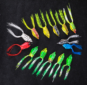 Vente en gros usine Leurre grenouille creux en plastique PVC pour <span class=keywords><strong>pêche</strong></span> au topwater, type Snakehead, 5g 6g 8g 13g 15g - Product Image 1
