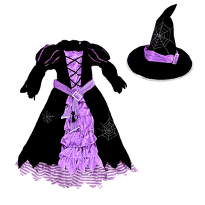 All'ingrosso personalizzabile Halloween Fancy Girl vestito da strega principessa costume Cosplay cappello film TV ispirato ai costumi del Festival per bambini - Product Image 1
