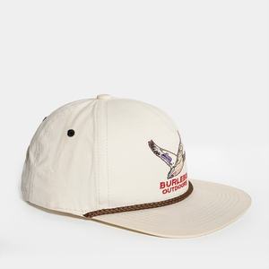 Casquettes personnalisées en coton ripstop semi-structurées avec logo brodé, 5 panneaux, snapback, chapeaux à cordon - Product Image 5