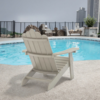 Chaise Adirondack en bois de cèdre au design moderne, fauteuil à moitié assemblé pour la cour du parc, livraison directe