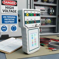 Integrated HighLow Voltage Power Detection Tester, Portable Multifunctional Instrument for Electrical Safety Testing