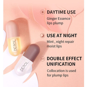 <span class=keywords><strong>DEROL</strong></span> - Juego de 2 Brillos Labiales Hidratantes y Humectantes, Aceite Nutritivo para Labios con Efecto Voluminizador, para Día y Noche - Product Image 3