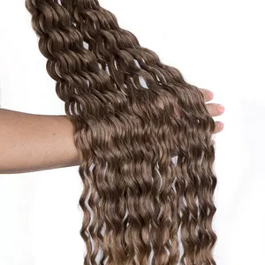 Cheveux synthétiques longs à ondulations profondes et lâches, ondulations bouclées, cheveux à crocheter, Ariel Jessica Katrine <span class=keywords><strong>Monica</strong></span> Russie, 24 pouces et 30 pouces, 300g/paquet - Product Image 1