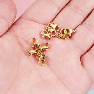New 9mm 10mm 13mm Stainless Steel <strong>Lobster</strong> Clasps for DIY <strong>Jewelry</strong> Findings - Product Image 2