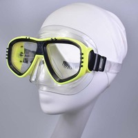 Masque de plongée avec tube d'inhalation-exhalation, lunettes de natation à monture large, masques de natation pour adultes et enfants