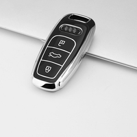 Prix de gros DM, coque de clé à rabat en TPU à 3 boutons, étui pour clé de voiture pour Audi A6 A7 A8 E-tron Q5 Q7 Q8 C8 D5, porte-clés protecteur