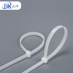 สายรัดเคเบิลไนลอน Bk Beikun 4X200 มม. สีขาว แบบล็อคตัวเอง สำหรับมัดสายไฟ - Product Image 1