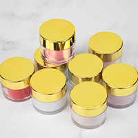 Poudre acrylique lisse Cloverfei Spring, étiquette privée, pot à couvercle doré personnalisé, ensemble de poudre à tremper de haute qualité, non toxique, séchage rapide, 2000+