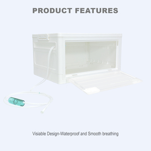 Caja de terapia de hidrógeno/oxígeno para mascotas, nido nebulizador, cámara de inhalador para gatos y perros, funciona con generador de hidrógeno/oxígeno - Product Image 2