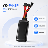Dispositivo de Rastreo GPS para Automóvil, Rastreador con Cable, Historial de Ubicación en Tiempo Real, Alarma de Geocerca, Corte de Combustible, Soporte OEM ODM API, GSM/GPRS PC