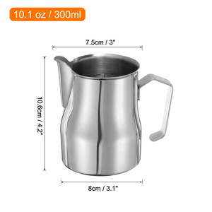 เหยือกนมสแตนเลส 304 เหมาะสำหรับกาแฟลาเต้ นมฟองนม - Product Image 2