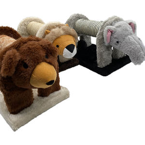 Besar interaktif kucing Scratcher Post Tower Sisal tali mendaki bingkai untuk rumah kucing hewan peliharaan gerakan mainan - Product Image 1