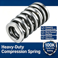 Ressorts de compression cylindriques en acier inoxydable sur mesure |   Ressorts hélicoïdaux industriels robustes OEM/ODM, options gauche/droite |