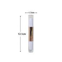 Tube vide personnalisé fin et simple pour correcteur et blush en stick, emballage de fond de teint, conteneur 3,8g en PETG avec capuchon à clapet