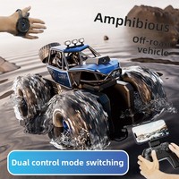 Coche RC Anfibio 4DRC Y10 con Sensor de Gestos, Vehículo Eléctrico Todoterreno de Aleación con Cámara, Juguete Educativo de Inteligencia para Niños