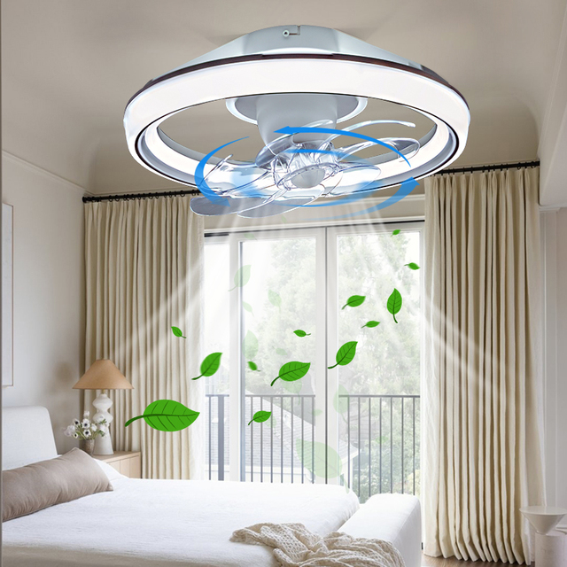 Wholesale Modern RGB LED Smart Ceiling Fan with Light Speaker White BT Light & APP Control for Bluetooth Music Feature