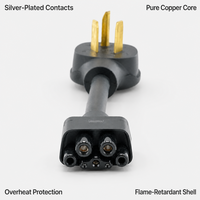 Cable de Extensión para Cargador de Vehículos Eléctricos LANYUE NEMA 10-30P Gen 2, Adaptador para Tesla - Nuevo