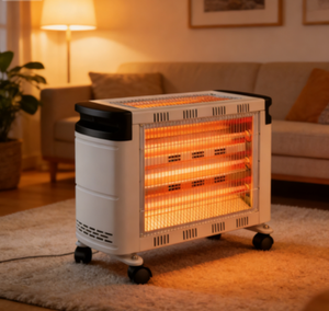 โรงงานผลิตเครื่องทำความร้อนยอดนิยม รุ่น QHW-2000 กำลังไฟ 2000 วัตต์ 5 หลอด 360 องศา °   ระบบป้องกันการเอียง ดีไซน์ 4 ล้อ พร้อมสำหรับโครงการ SKD - Product Image 1