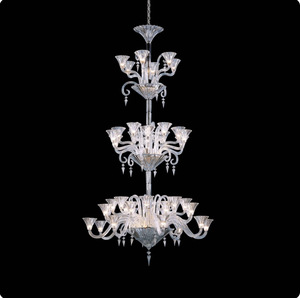 <span class=keywords><strong>Lustre</strong></span> de mariage long et luxueux de style <span class=keywords><strong>baroque</strong></span>, <span class=keywords><strong>grand</strong></span> cristal K9, lumière LED suspendue, chrome blanc, verre, lustres pour salle de mariage - Product Image 1